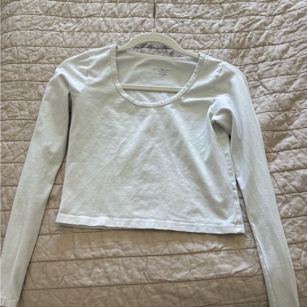 Brandy Melville Cream Long Sleeve Top
